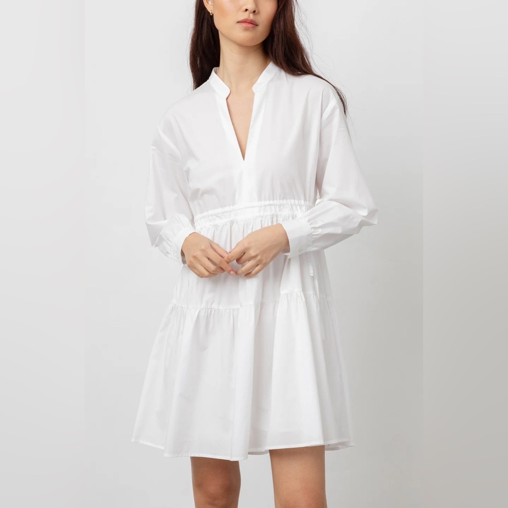 Rails‎ Ivy Dress White Mini Long Sleeve